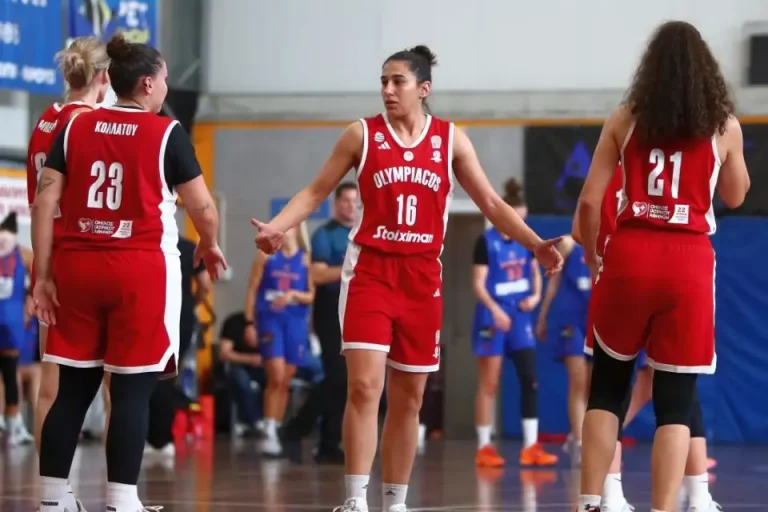 Αμύντας – Ολυμπιακός 66-85: Κυριαρχία, Χριστινάκη και τρίτη σερί νίκη για τις «ερυθρόλευκες»