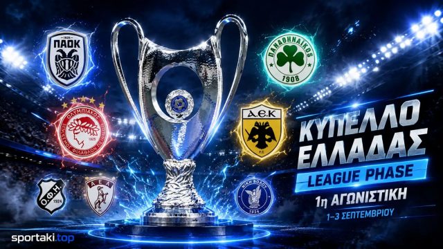 Κύπελλο Ελλάδας: ΠΑΟΚ–ΟΦΗ στις 22:15, ΑΕΛ–Ολυμπιακός και Παναθηναϊκός–Νίκη – Όλη η πρεμιέρα