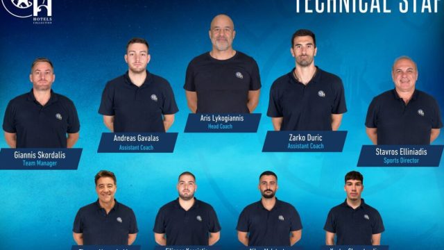 Ομάδα μπάσκετ Κολοσσός σε προπόνηση