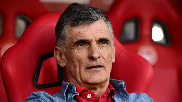 Ο παίκτης του Ολυμπιακού ετοιμάζεται για τον αγώνα με τον Ατρόμητο.