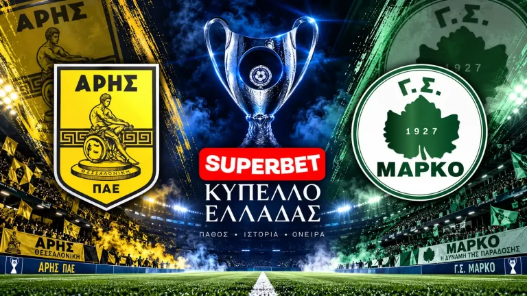 Άρης – Μαρκό: Τι ώρα παίζουν και πού θα δείτε το ματς Κυπέλλου
