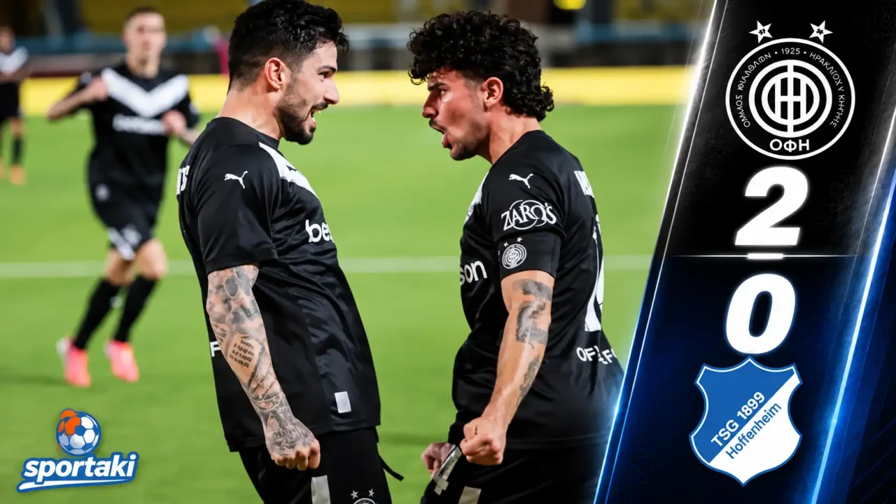 ΙΣΤΟΡΙΑ! Ο ΟΦΗ λύγισε τη Χόφενχαϊμ 2-0 και έβαλε φωτιά στο Παγκρήτιο