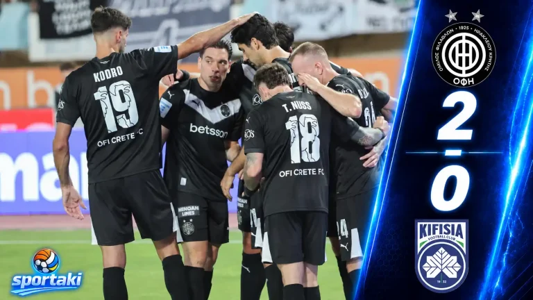 ΟΦΗ – Κηφισιά 2-0: Έσπασε την «κατάρα» με Ανδρούτσο και Μπουχαλάκη – Δύο δοκάρια ο Πόμπο